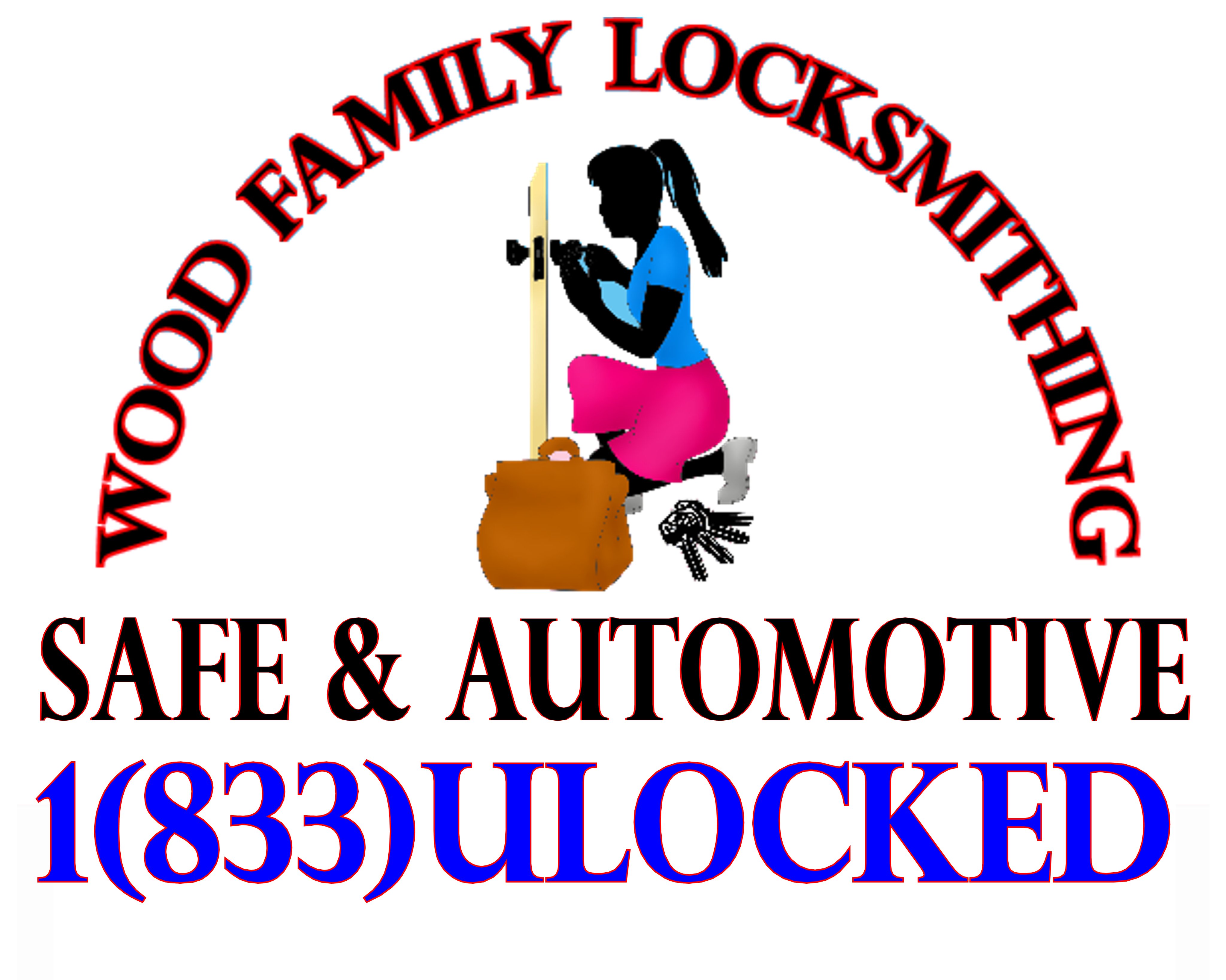 Wood Family Locksmithing official logo